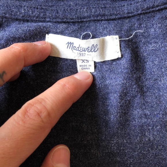 3 for $30: Madewell Flowy Blue Tank! - Picture 3 of 6